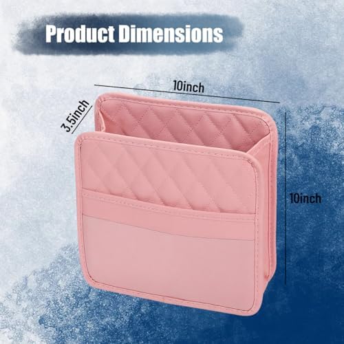 Car Seat Back Organizer, Leather Automotive Backseat Hanging Storage Pocket - Image 2