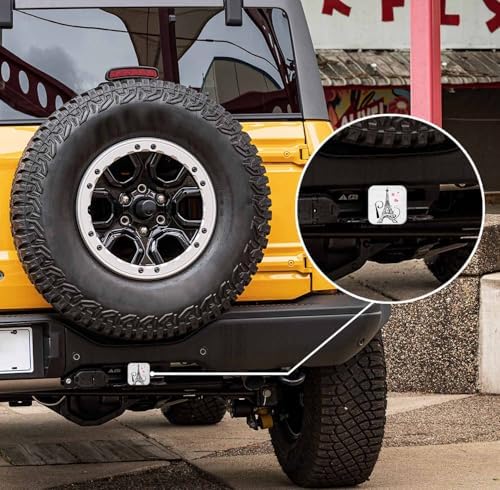 Swono 2 inch Auto Hitch Cap Romantic Tower Rubber Trailer Hitch Receiver Cap - Image 7