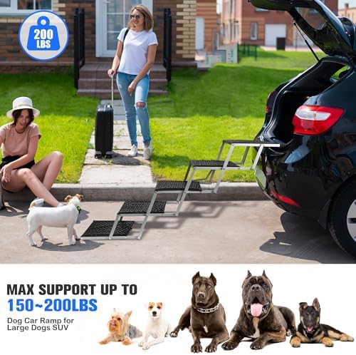 Foldable Dog Stairs for Car, 5 Steps - Image 7