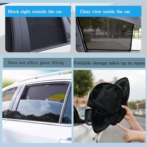 Car Magnetic Sun Protection Curtain 4PCS Fit - Image 6