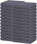 Homaxy 100% Cotton Waffle Weave Kitchen Dish Towels 24-Pack, Dark Grey by Homaxy