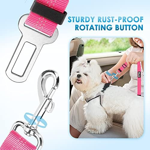 Lukovee Dog Car Seat Belt, 2 Pack, Headrest Restraint - Image 3