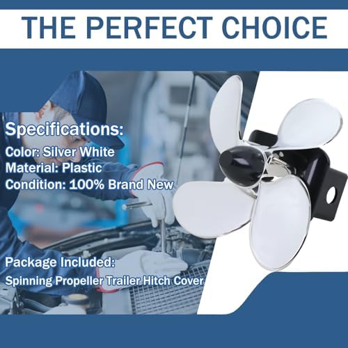 Spinning Propeller Trailer Tow Hitch Cover 77009 - Image 5