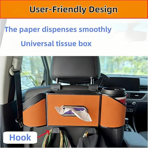 2026 Upgrade 4-in-1 Car Organizer Back Seat, Leather Multifunctional Car - Image 4