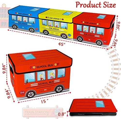 Kids Toy Chest, Collapsible Storage Cubes Organizer - Image 3