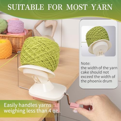 SPEENSUN 3.5 OZ Yarn Ball Winder, Low Noise Spinner - Image 5