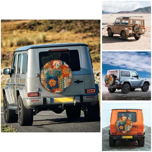 Bohemia Spare Tire Cover Waterproof Wheel Cover 14 Inch Universal Fit - Image 4