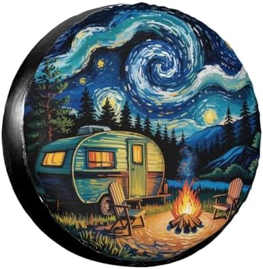 Starry Night Spare Tire Cover Wheel Protector Universal Fit by Unknown