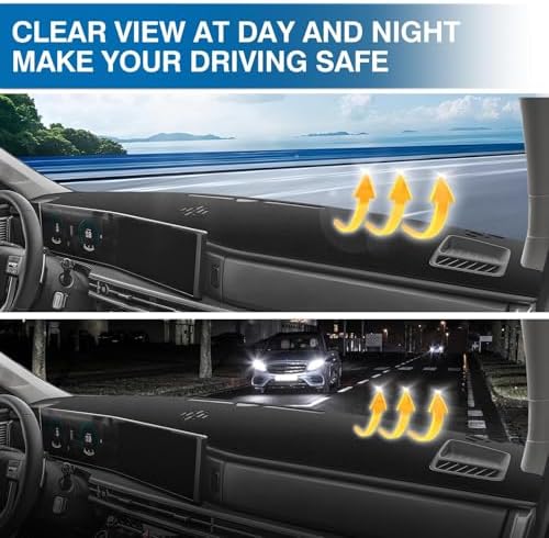 KUST Black Dash Cover for Hyundai Santa Fe 2024 2025 2026 Polyester Dashboard - Image 6