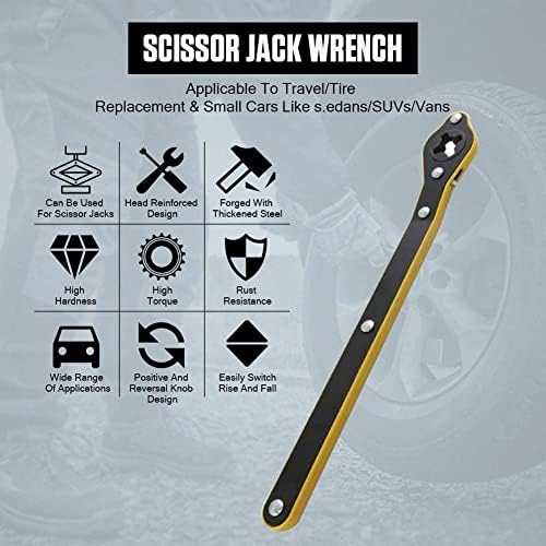 Angchun Car Jack Wrench, Labor-Saving Ratchet Wrench - Image 4
