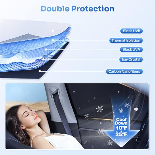 Canvcle Window Shades for 1992-2025 2026 Ford Econoline E-Series Van & - Image 4