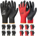 toolant Crinkle Latex Work Gloves, 12 Pairs by toolant