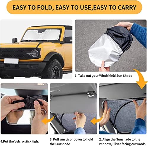 Windshield Sun Shade for 2024-2026 Subaru Impreza WRX/WRX STI Sunshade - Image 5