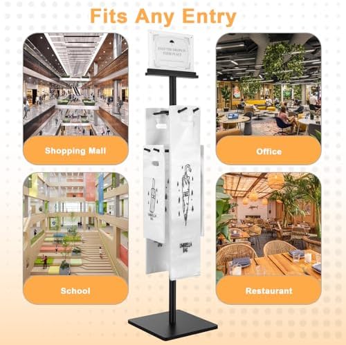 Wet Umbrella Stand with 400 Free Plastic Umbrella Bags disposable - Image 5