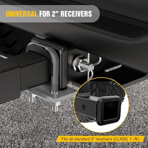Nilight Trailer Hitch Tightener Anti-Rattle Grey U-Bolt - Image 6