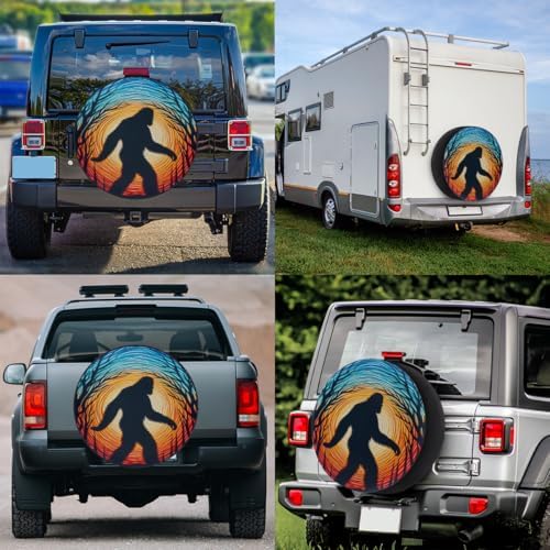 Forest Art Bigfoot Spare Tire Cover Dust-Proof Wheel Protector - Image 6