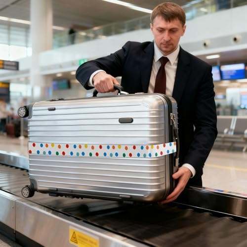 Polka Dots Colorful Cute Luggage Straps - Image 7
