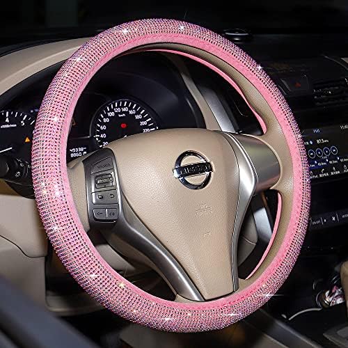 Pink Bling Car Steering Wheel Cover - Image 4