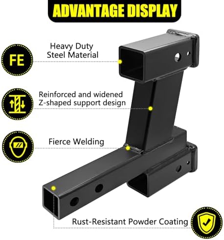 KAIRAY Trailer Dual Hitch Extender Adapter - Image 4