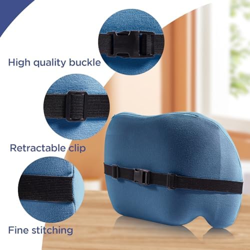 Lumbar Support Pillow for Office Chair, Memory Foam Car Back Cushion - Image 3