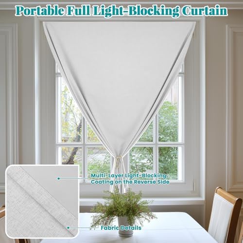 100% Self Adhesive Blackout Curtains- Stick on Curtains Shades Window Blinds - Image 6