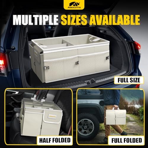 MIKKUPPA Trunk Organizer with Lid - 65L Collapsible Car Organizer - Image 5