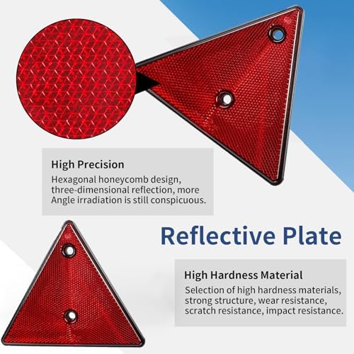 2-Pack Safety Reflector Warning Sign Triangle Reflectors - Image 2
