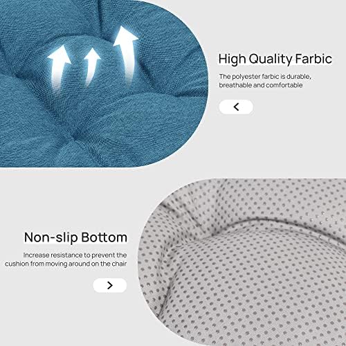 Love's cabin Memory Foam Chair Cushions Set of 4, 19 Inch - Image 4