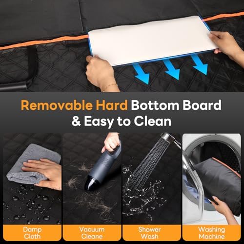 Dog Car Seat Cover for Back Seat Hard Bottom - Image 5