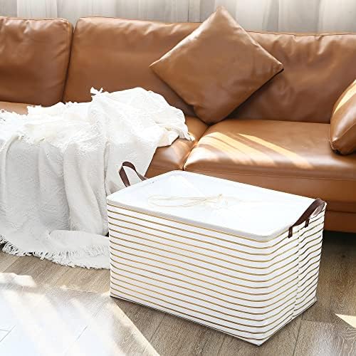 Hinwo 70L Extra Large Canvas Storage Bin - Image 2