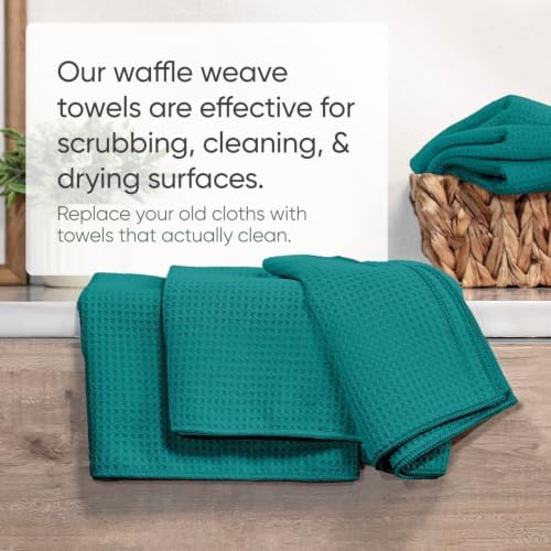Kitchen Towels - Microfiber Waffle Weave Towels | Absorbent, No Lint, Commercial - Image 5