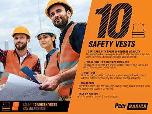 PeerBasics Safety Vests Bulk Pack - Image 3