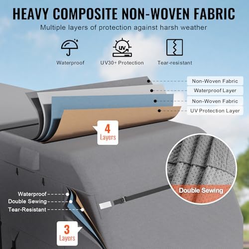 VEVOR 24-27 ft RV Cover, 4-Layer Non-Woven Fabric, Waterproof, - Image 3