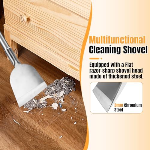 Floor Scraper Long Handle Multifunctional Cleaning Shovels Flat Head - Image 2