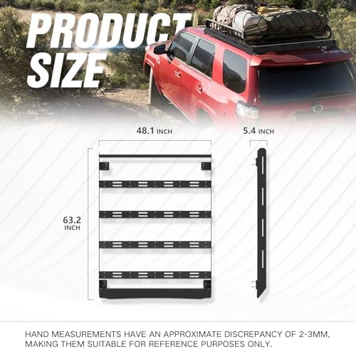 YZONA 3/4-Length Roof Rack Cargo Basket Compatible - Image 5