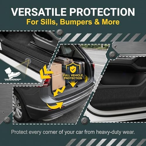 1 PC Car Door Sill Protector, 5 M Self-adhesive PEVA Anti-slip Entry Guard - Image 4
