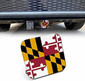Maryland Flag Receiver Hitch Tube Cover Maryland State Flag of America Car Rear by Beabes