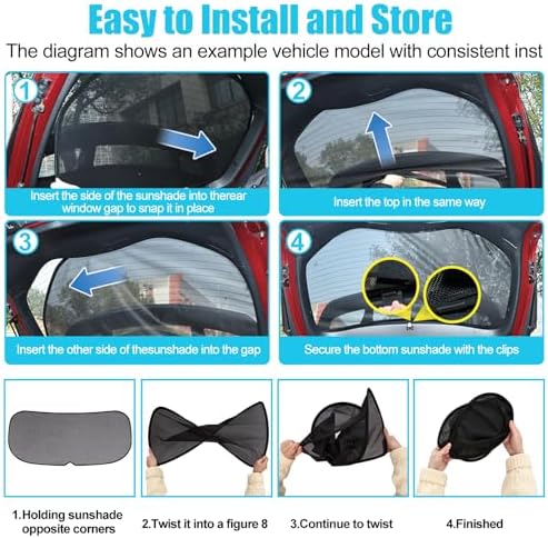 ZATOOTO Rear Window Sun Shade for Explorer 2020-2026, Visible & UV‑Block - Image 5