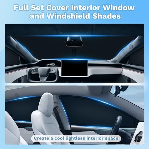 KUST Car Window Shades for Jeep Cherokee 2014-2023 Windshield Sun Shade Side - Image 2