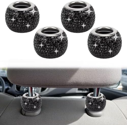 BFXM 4 Pcs Car Headrest Collars, Bling Head Rest Collars Rings Decoration by BFXM
