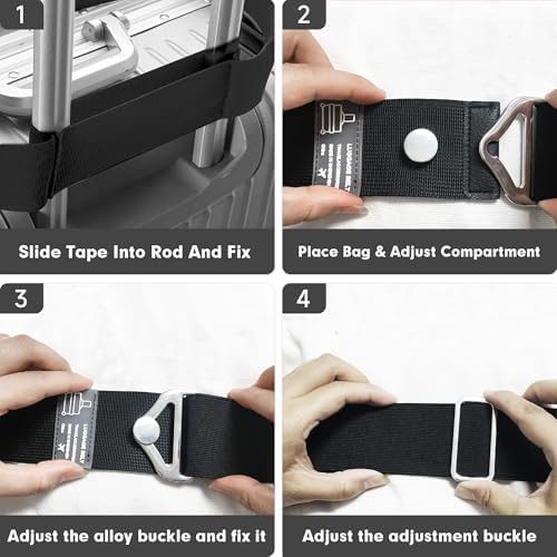 2-in-1 Travel Belt for Luggage Over Handle, Luggage Belt for Carry on Bag - Image 7