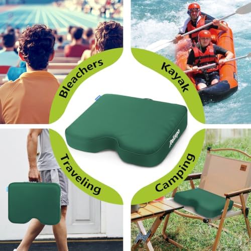 Stadium Seat Cushion for Bleachers, 2-in-1 Reversible Soft & Firm - Image 6