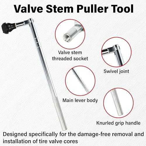 ecocstm Valve Stem Puller Installer Tool, Tire Valve Stem Removal Tool Kit - Image 5