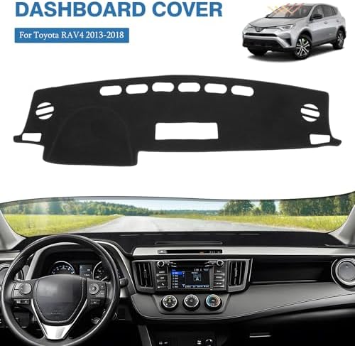 FIILINES Dash Cover for 2013-2018 Toyota RAV4, Dashboard Mat Interior - Image 2