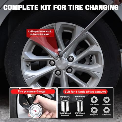 Scissor Jack for Car 2.5 Ton Car Jack Kit, Tire Changing kit - Image 5