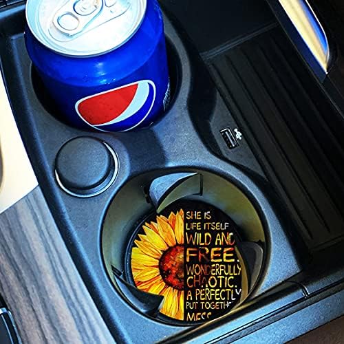 Car Coasters for Women 2 Pack, Ceramic Absorbent Cup Holders for Mother's Day - Image 3