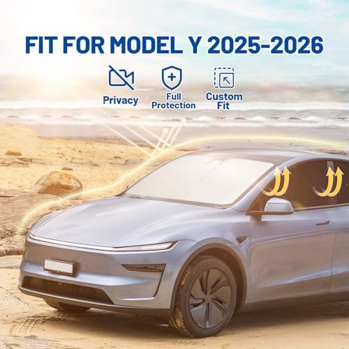 8pcs Car Window Shades for Tesla ModelY 2025 2026 Upgrade - Image 3