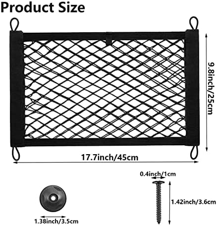 2PACK Small Cargo Nets Elastic Stretchable Pocket Storage Mesh Net Universal - Image 2