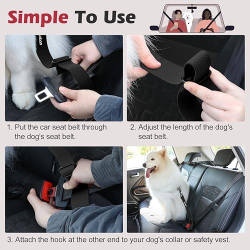 Pawaboo 2Pack Dog Seat Belt for Car - Image 6
