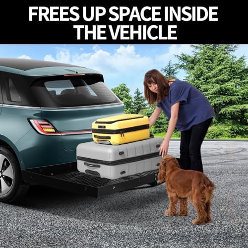 Hitch Cargo Carrier with Ramp Hitch - Image 6